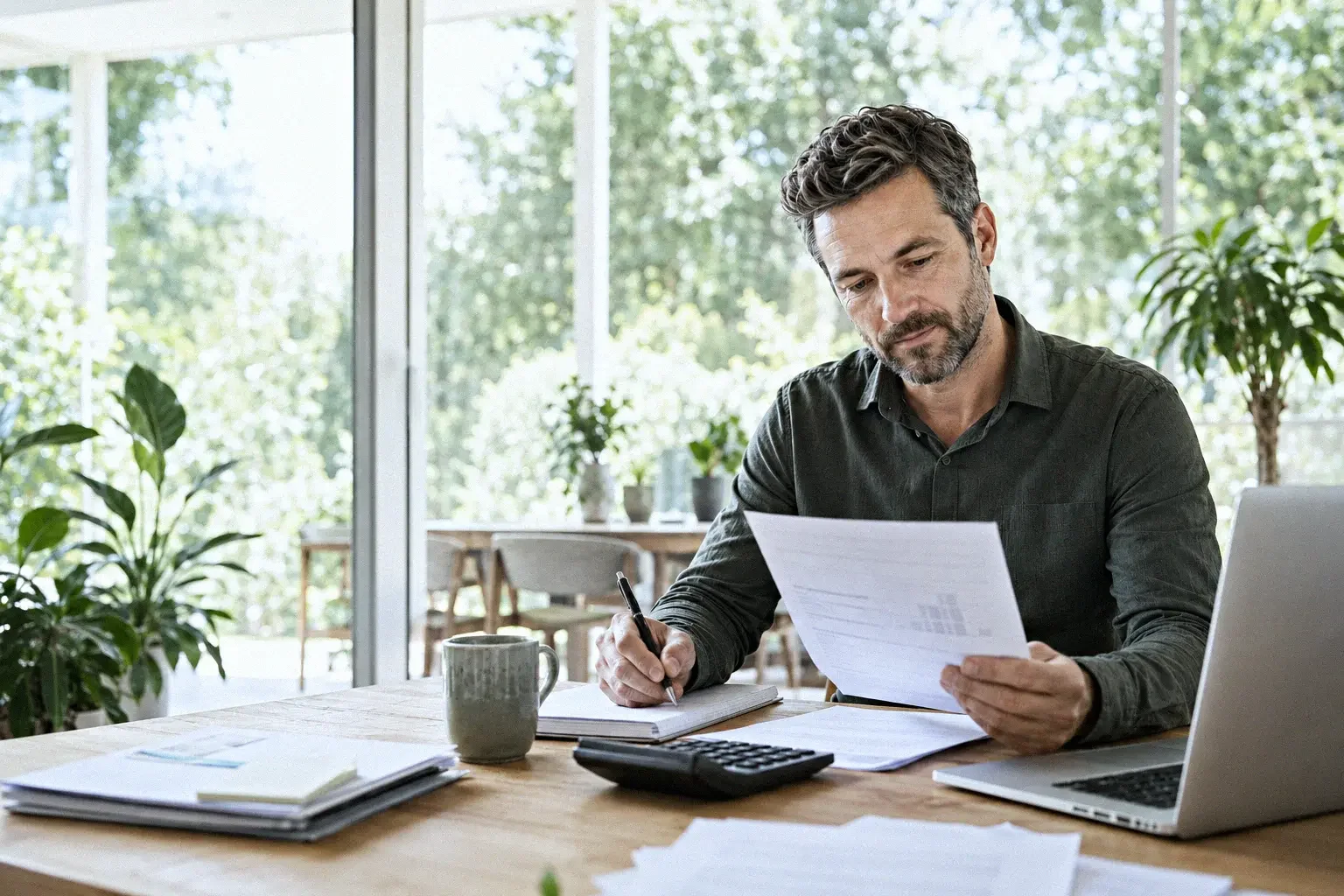 Unternehmer kalkuliert die transparenten Preise von starbuero.de